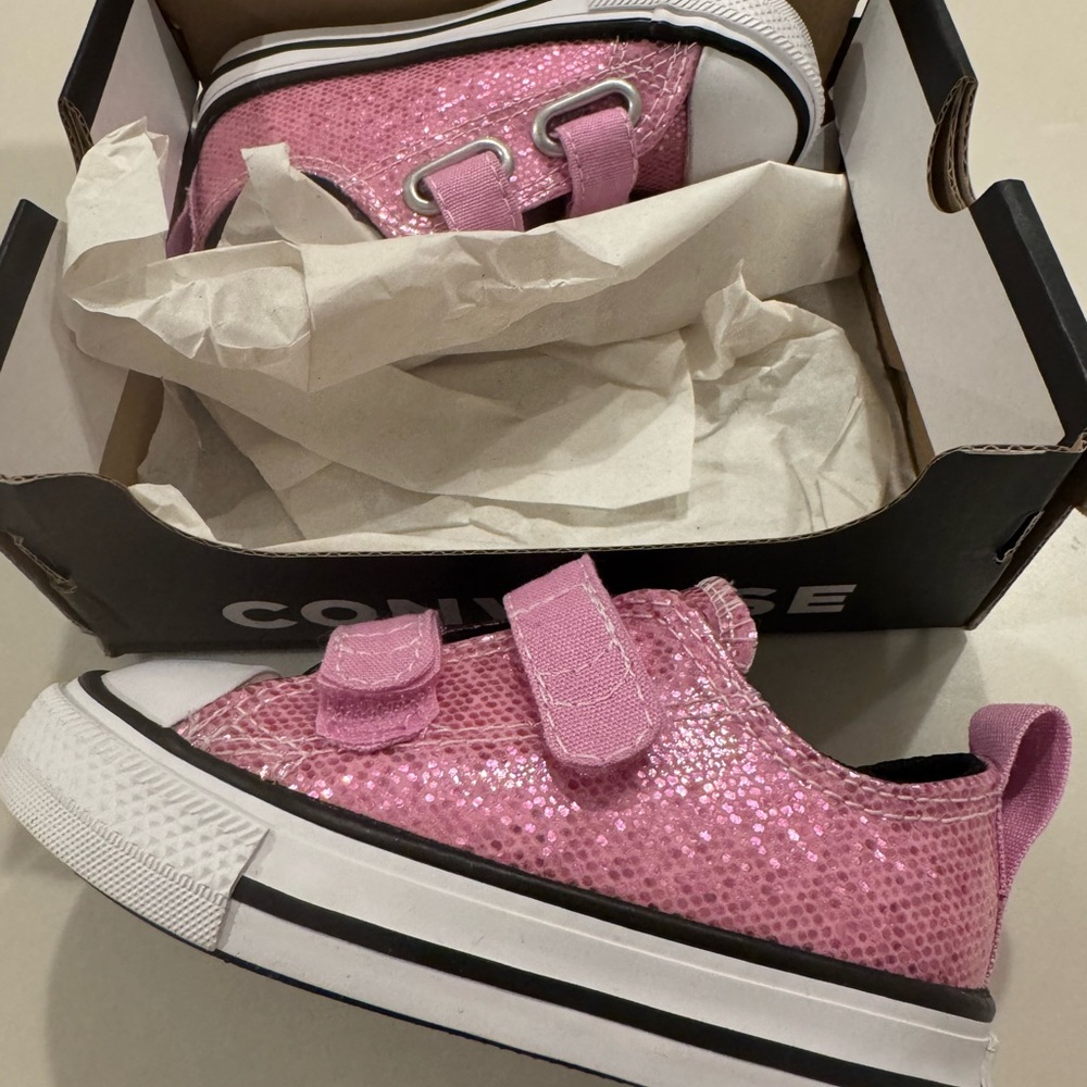 Converse Sparkly Pink Kids' Sneakers